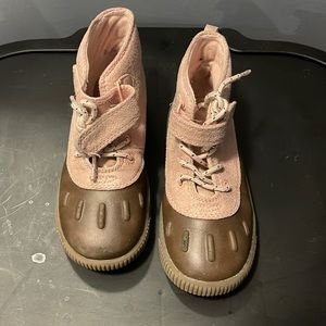 Girls Carter Boot  for snow brown & pink size 12